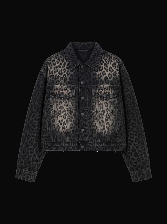 Leopard Wash Jacket &mdash; front