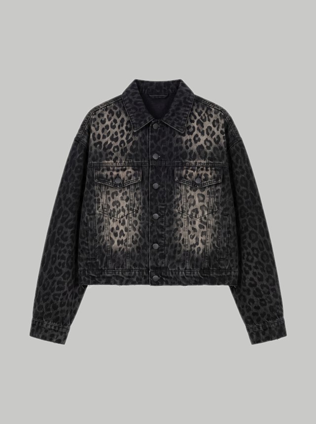 Leopard Wash Jacket &mdash; front