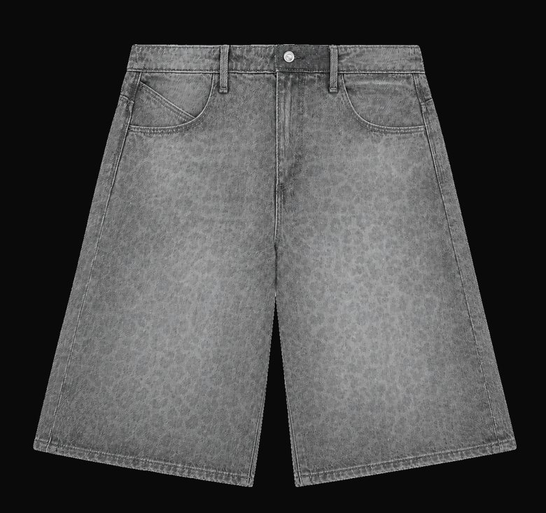 Stone Grey jort — front