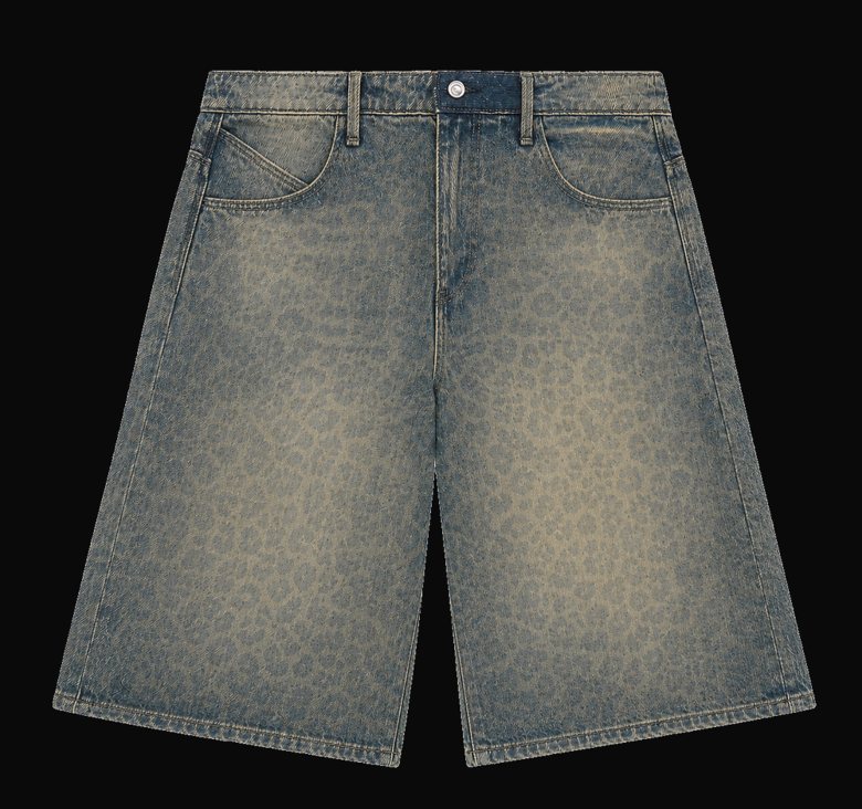 Vintage wash jort — front